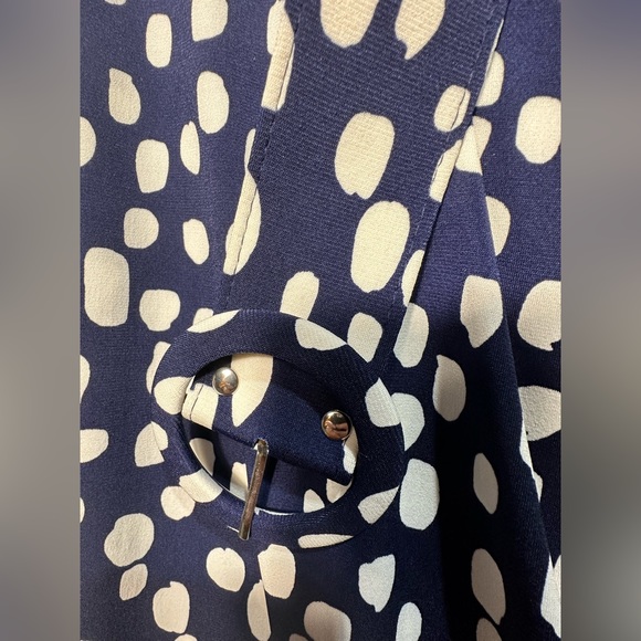 NWOT London Times Sleeveless Jersey Keyhole Belted Midi Dress Size 10P - Picture 6 of 7